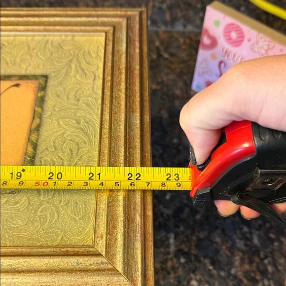 Gold and Green Framed Wall Art - Faith Family Friends - Picture 4 of 7